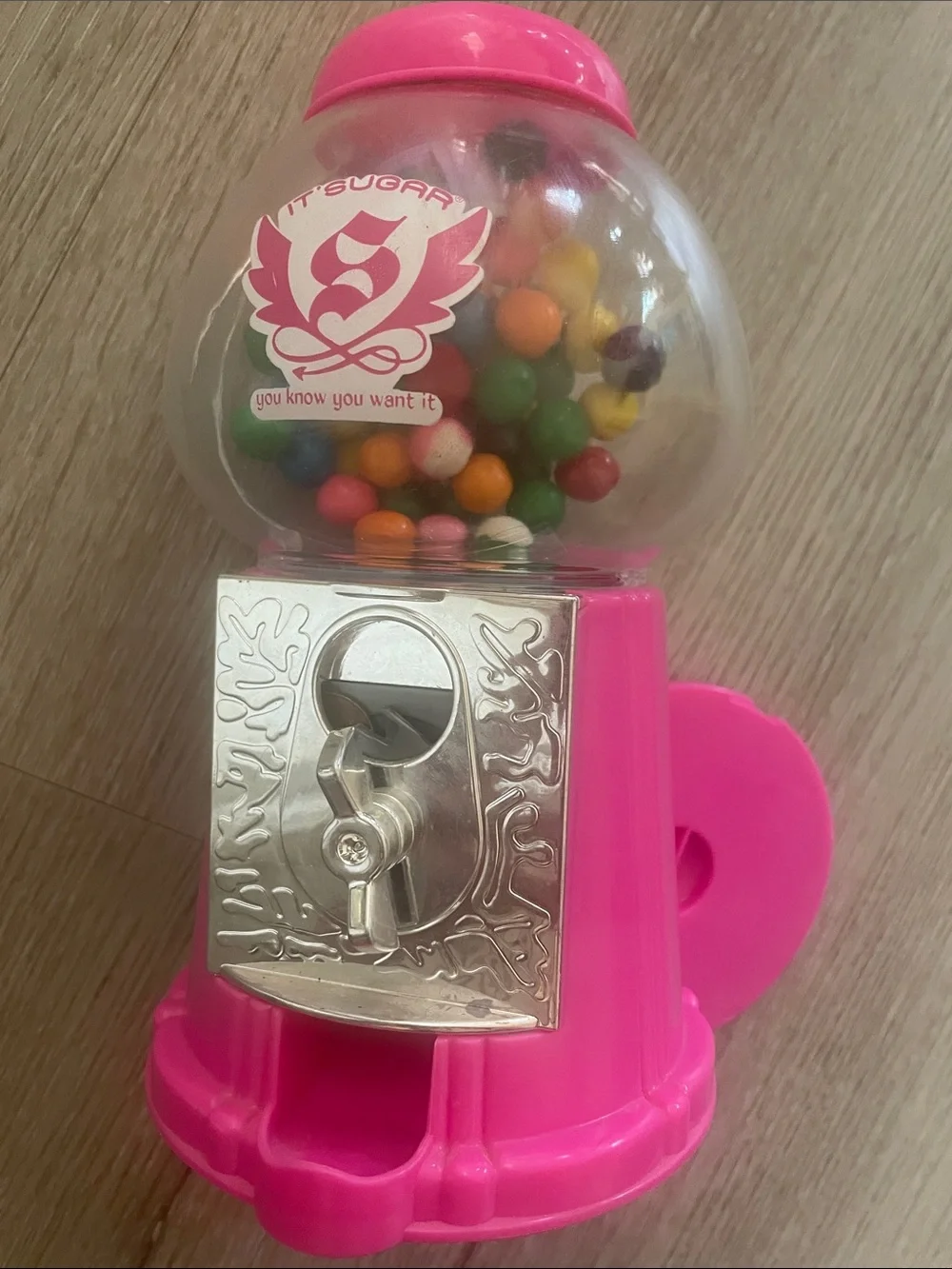 Sugar Pink Mini Candy or Gumball Dispenser | 8 Inches Tall